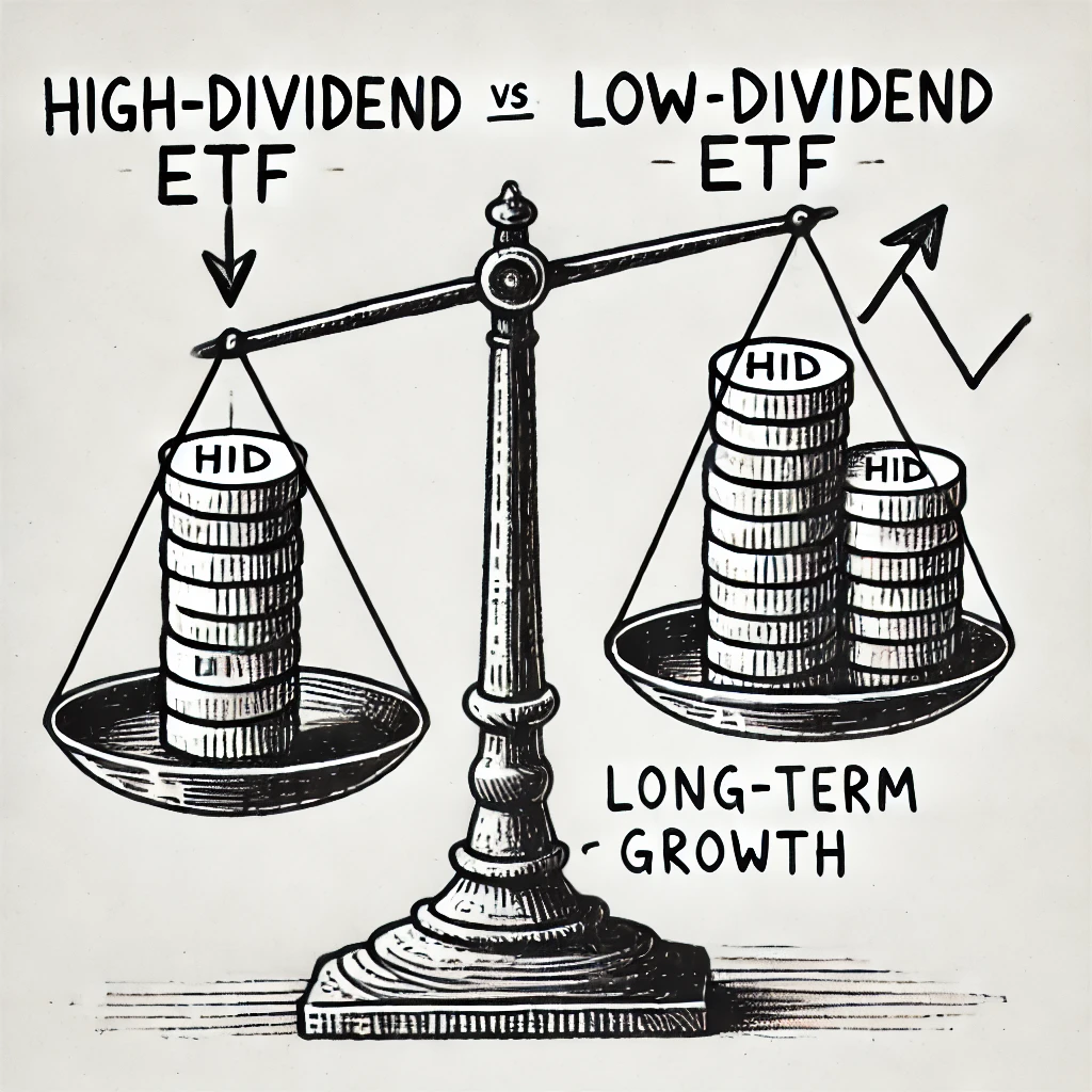 은퇴자를 위한 미국 ETF 투자방법 - 고배당 ETF와 저배당 ETF의 차이점과 선택 기준