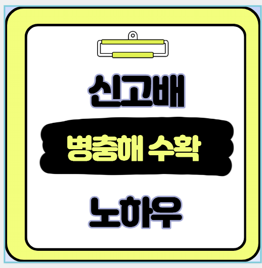 신고배 병충해 수확 관리 노하우