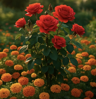 장미 옆에 금잔화 심는 이유, 진딧물 막아주는 동반식물 효과 정말일까?