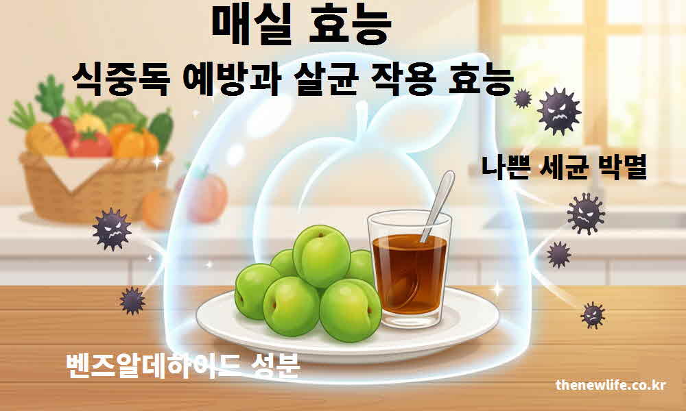 매실 효능 식중독 예방 살균 작용