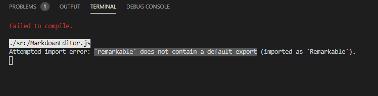 compile error