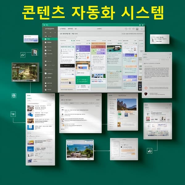 GPT 기반 콘텐츠 자동화 시스템 구성도 이미지