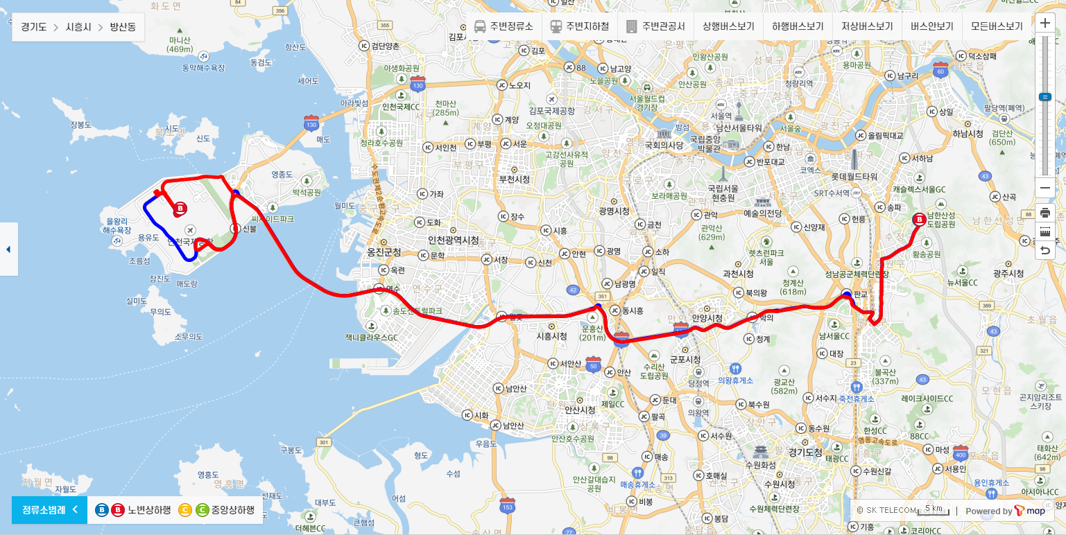 5300번 노선정보