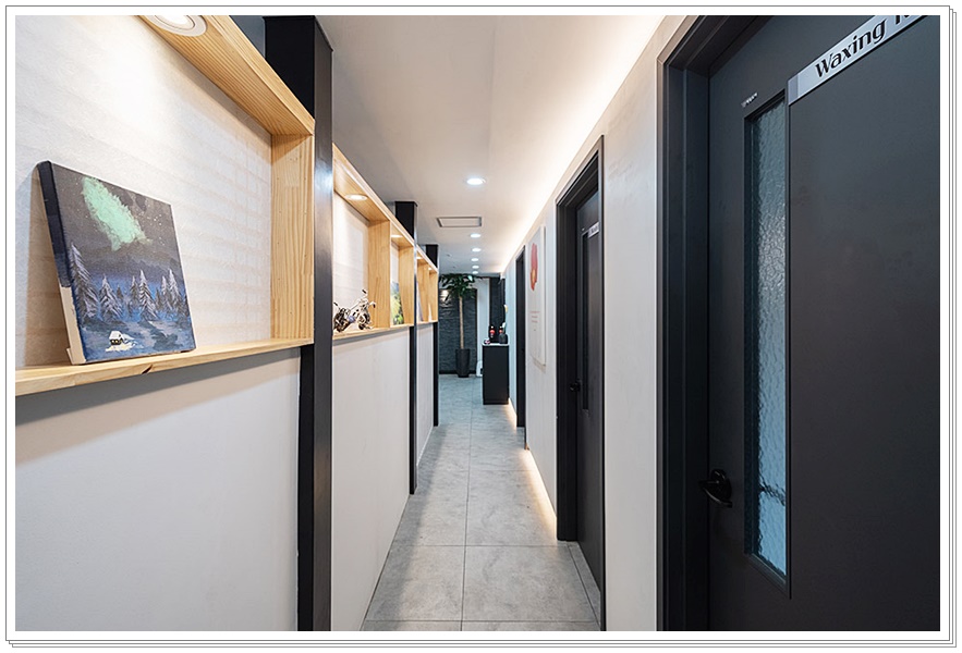 신촌마사지 루트에스테틱 복도