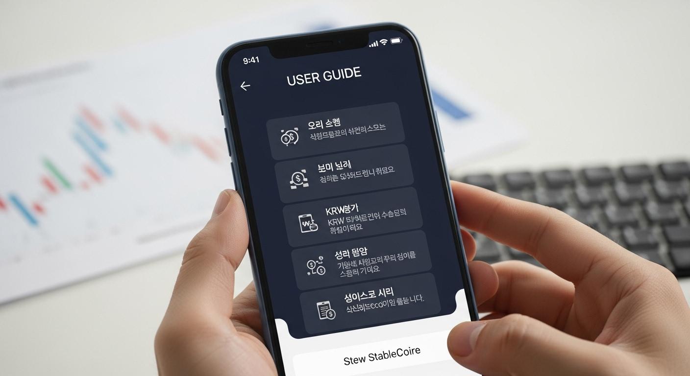 원화 스테이블코인 사용설명서