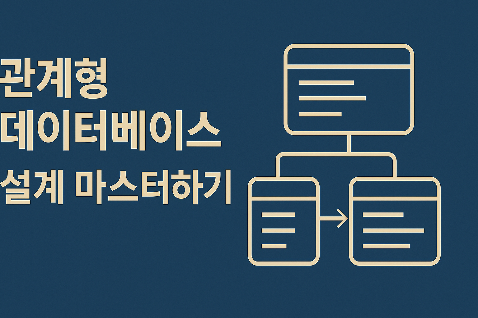 관계형 데이터베이스 설계 마스터하기 관련 이미지