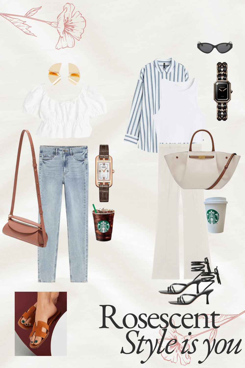 @rosescent pinerest 올드머니 룩 재구성 룩북2