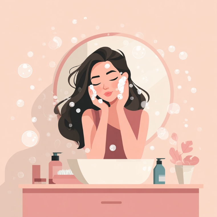 첫 스킨케어 루틴: 올바른 세안과 보습