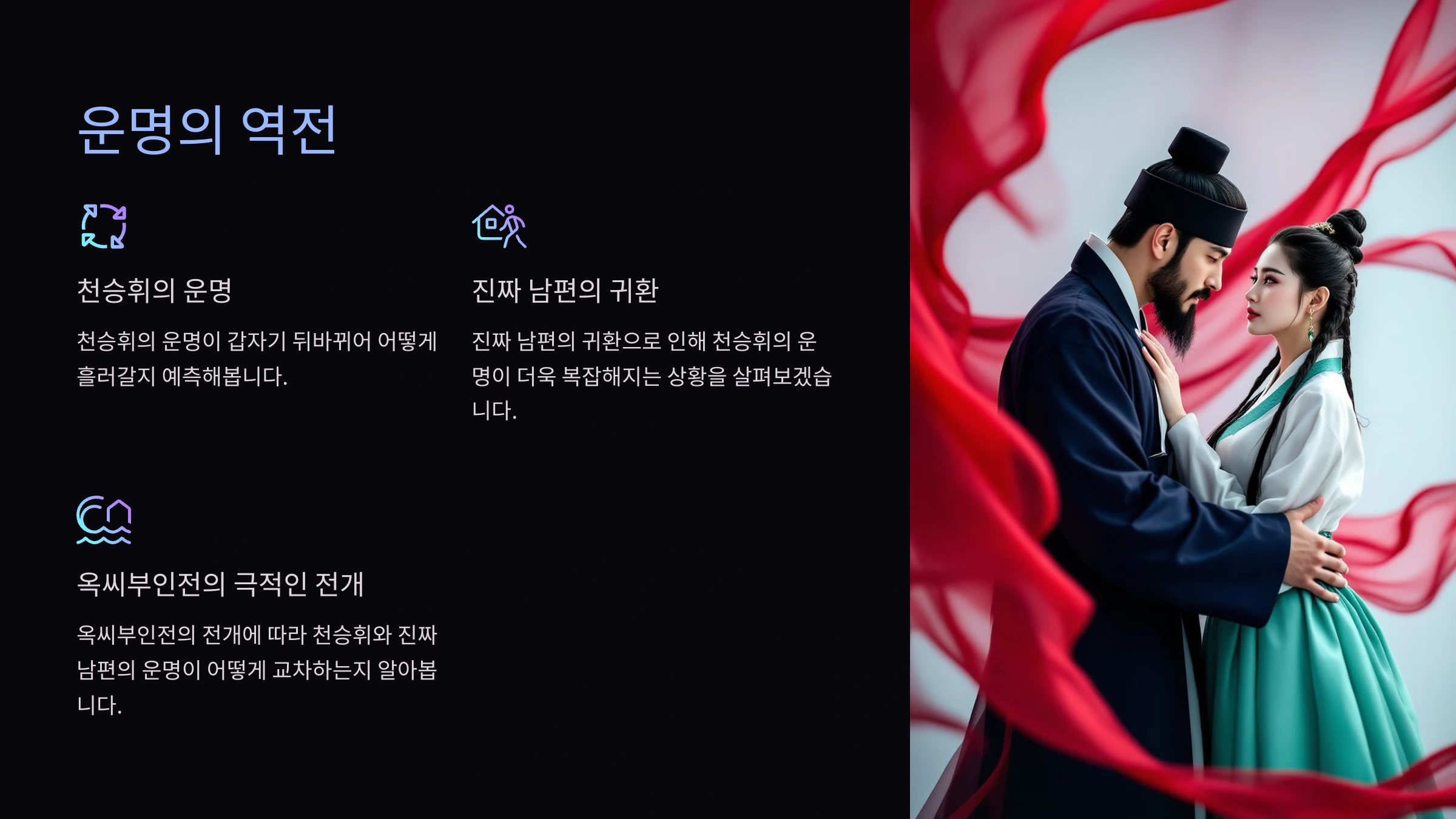 천승휘의 운명이 예상 밖으로 뒤바뀌는 결말