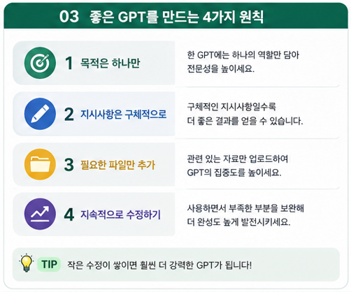 GPT 만드는 4가지 원칙