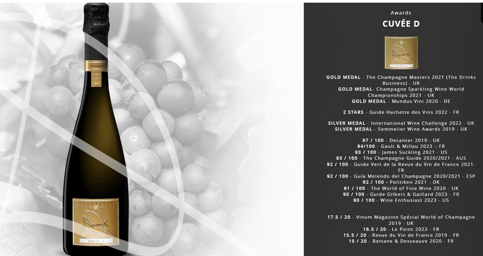 [France] Devaux Cuv&eacute;e D Brut NV, C&ocirc;te des Bar, Champagne｜드보 &ldquo;뀌베 D&rdquo;, 코테 드 바, 샹파뉴