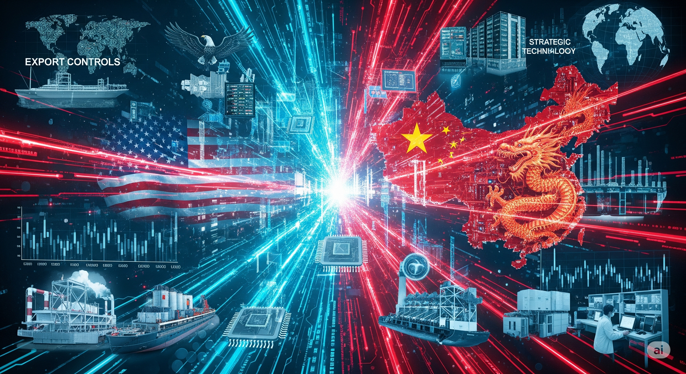 "기술전쟁, AI를 둘러싼 새로운 냉전의 형식"에 대한 이미지입니다.