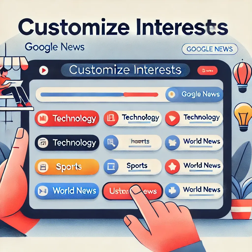 구글 뉴스-관심사 맞춤 설정 방법