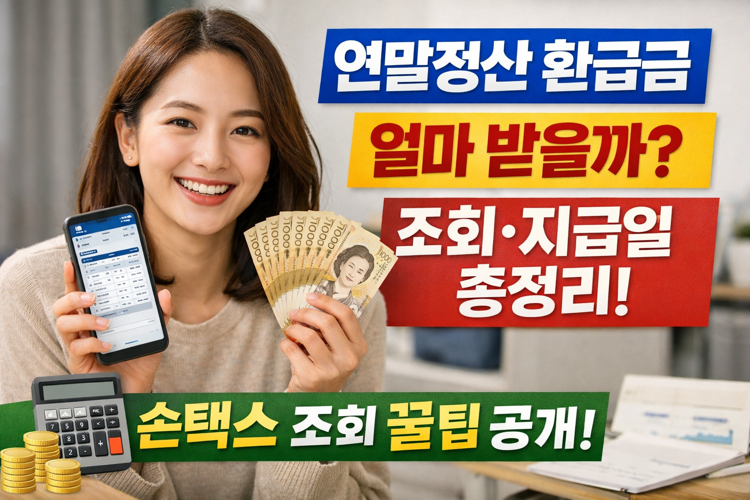 2026 연말정산 환급금 조회부터 지급일까지 총정리 예상 환급금 보는법, 손택스 확인 방법