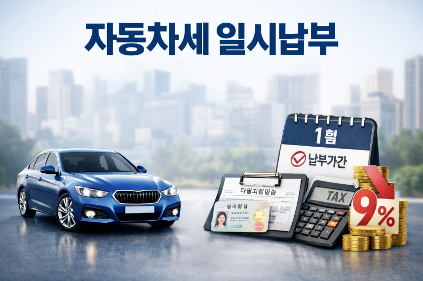 자동차세 일시납부
