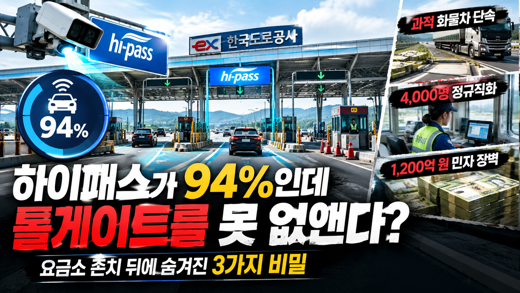 고속도로 요금소 안 없애는 이유
