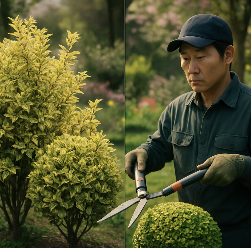 깔끔한 수형을 위한 즐거운 가위질