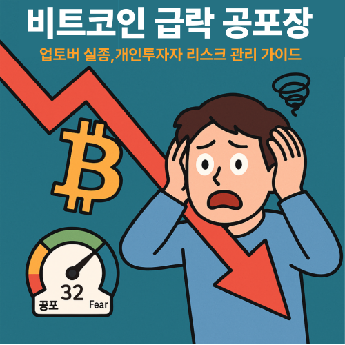 비트코인 급락 공포장 – 업토버 실종, 개인투자자 리스크 관리 가이드