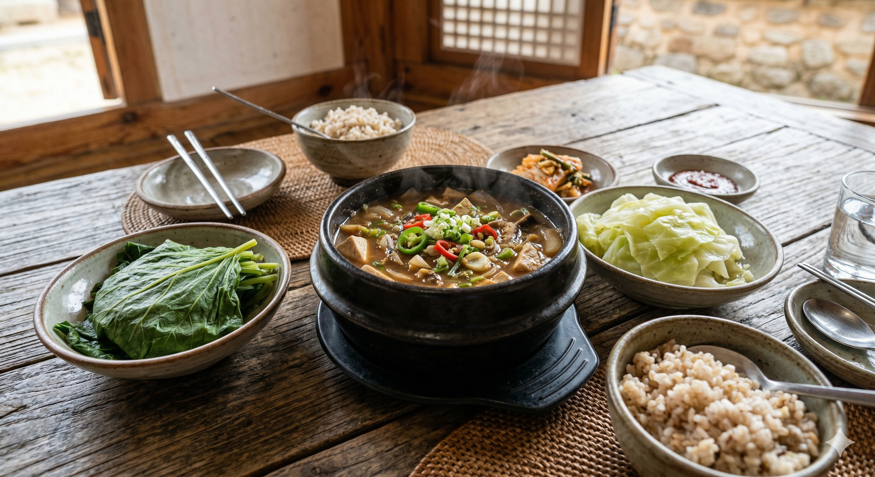강된장 밥상
