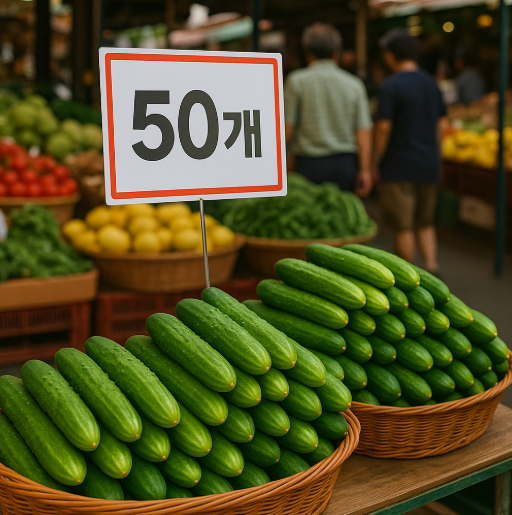 오이지 오이 50개가격