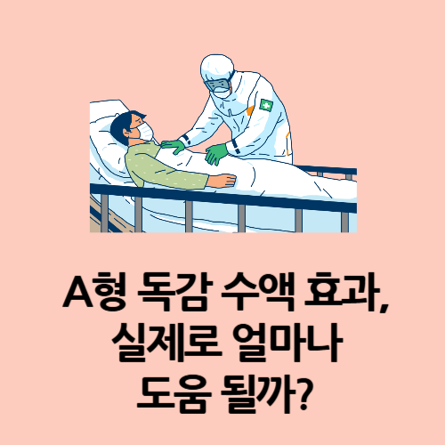 A형 독감 수액 효과, 실제로 얼마나 도움 될까