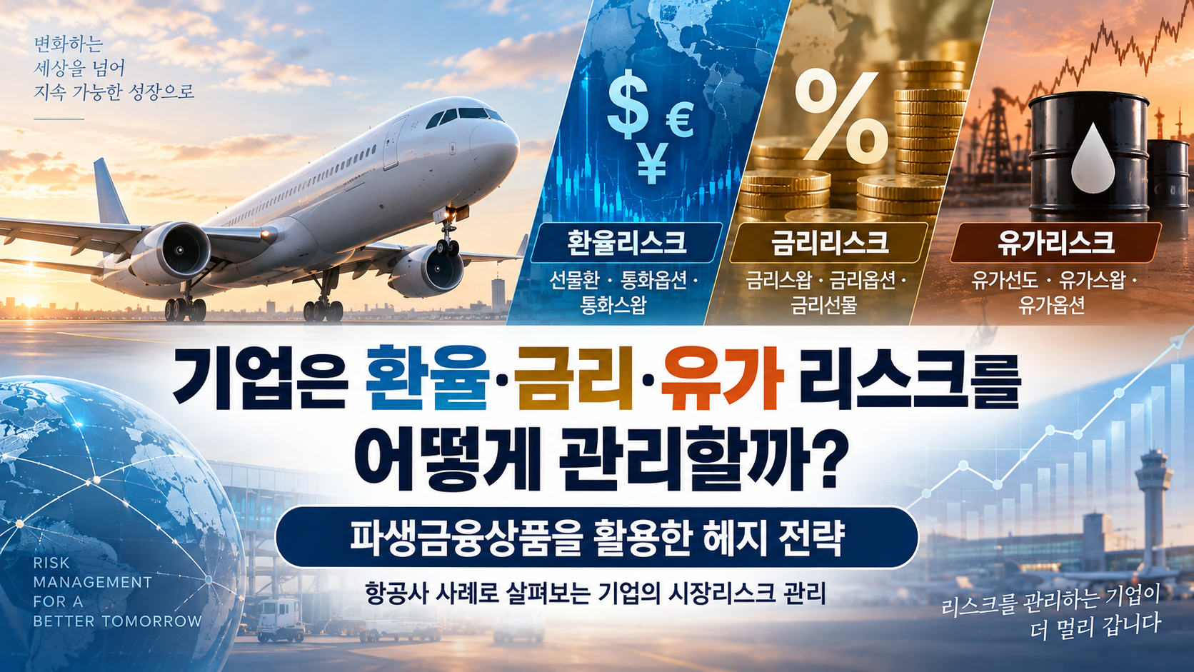 기업은 환율, 금리, 유가리스크를 어떻게 관리할까? 본문 대표 이미지