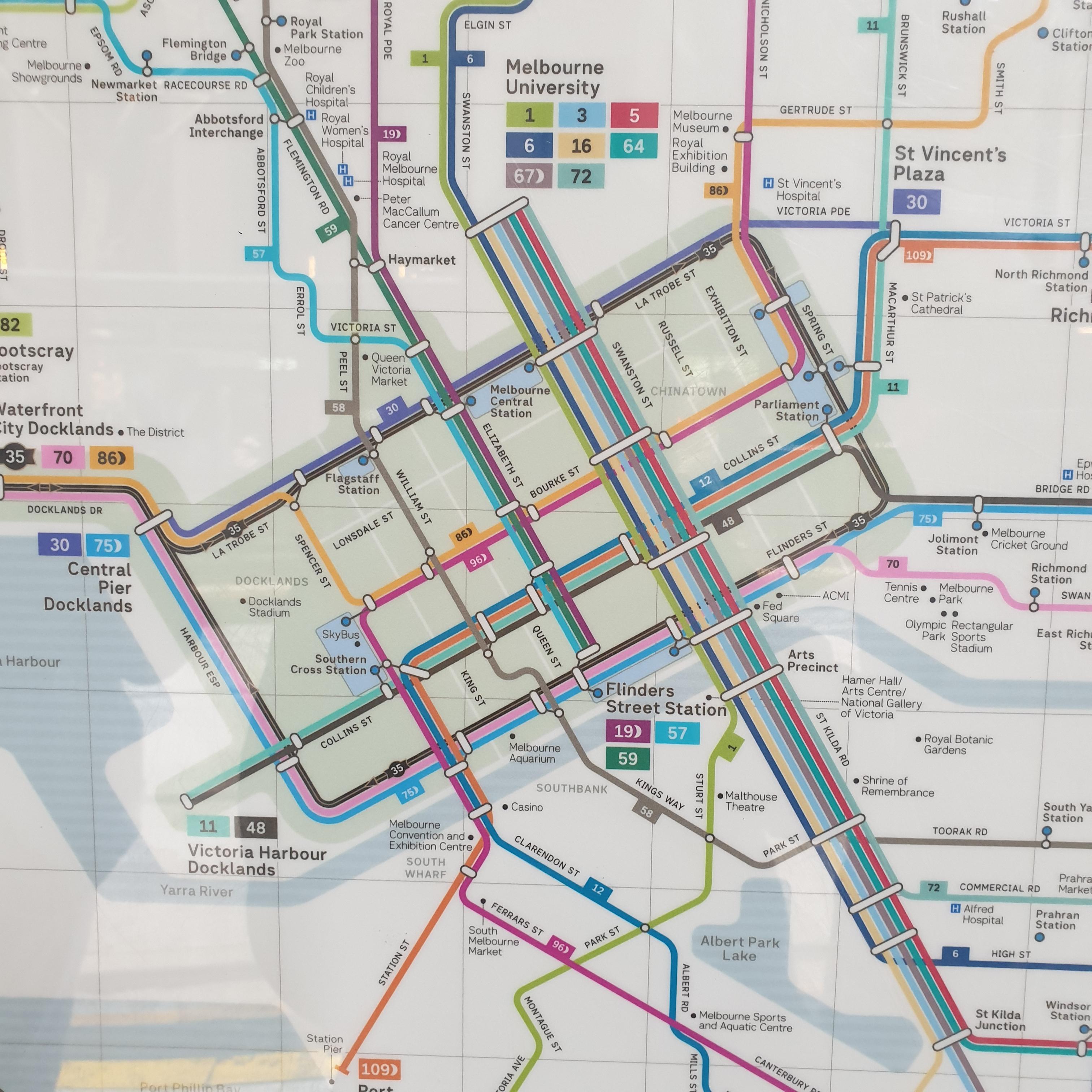 myki 카드부터 무료 트램까지, 멜버른 교통수단 완벽 가이드_트램_무료 트램 존