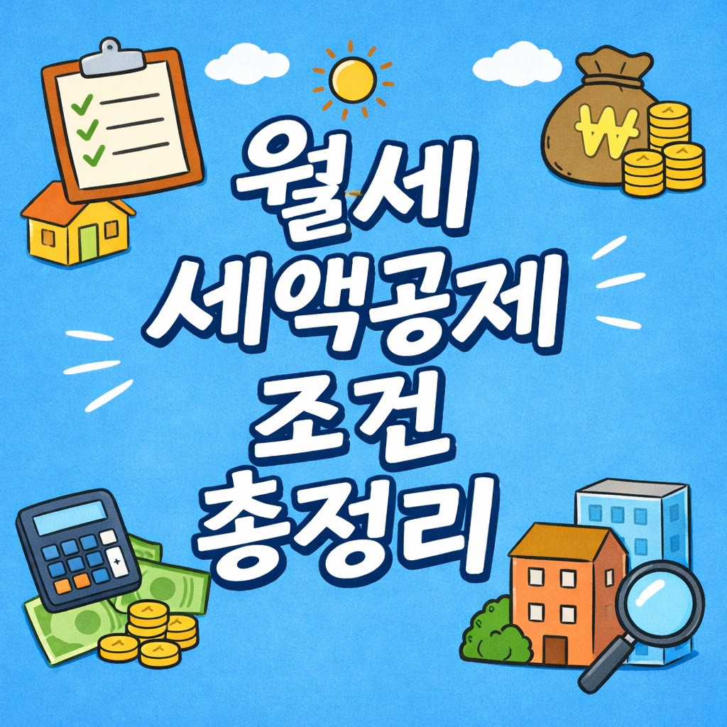 월세 세액공제 조건 총정리 (연말정산 환급 얼마나 받을까?)