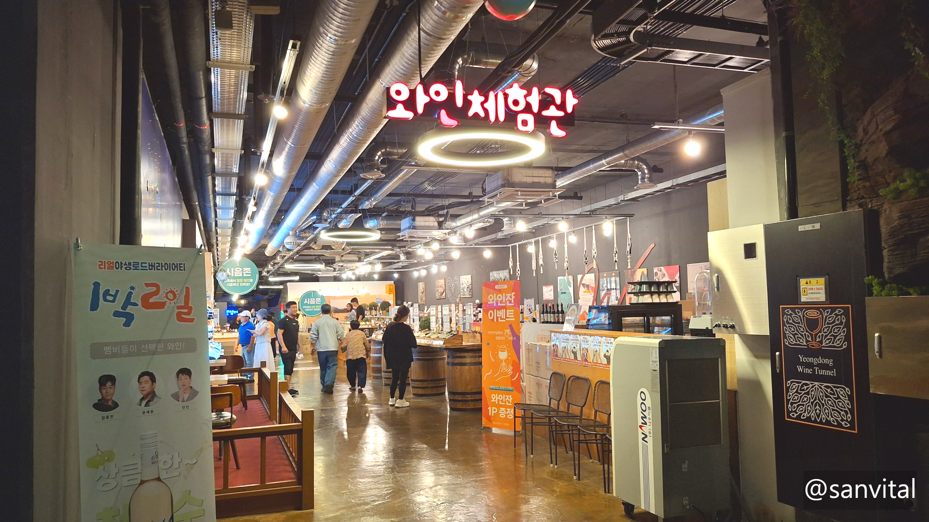 영동 와인터널 와인체험관