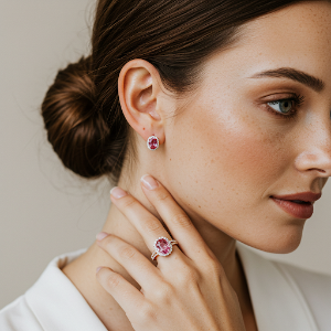 핑크 사파이어의 가공 및 세팅 방법