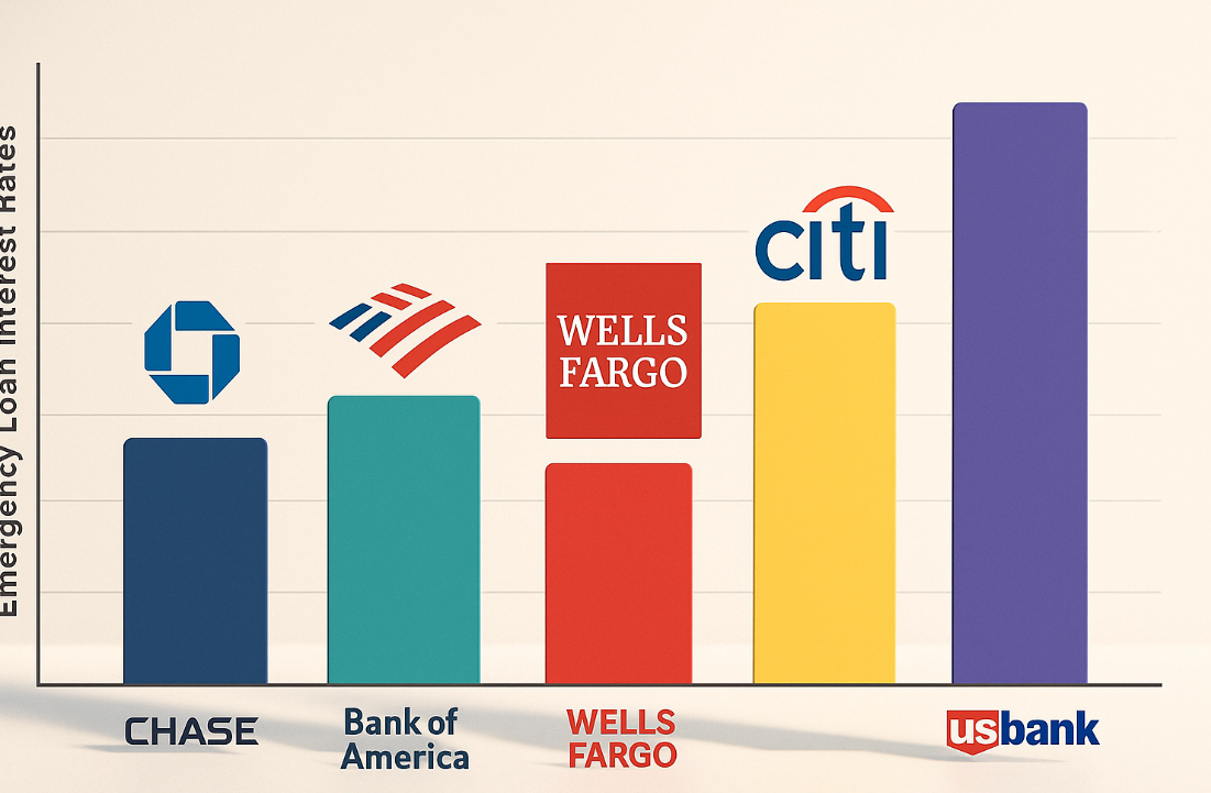 은행 간 금리 비교 예시 그래프