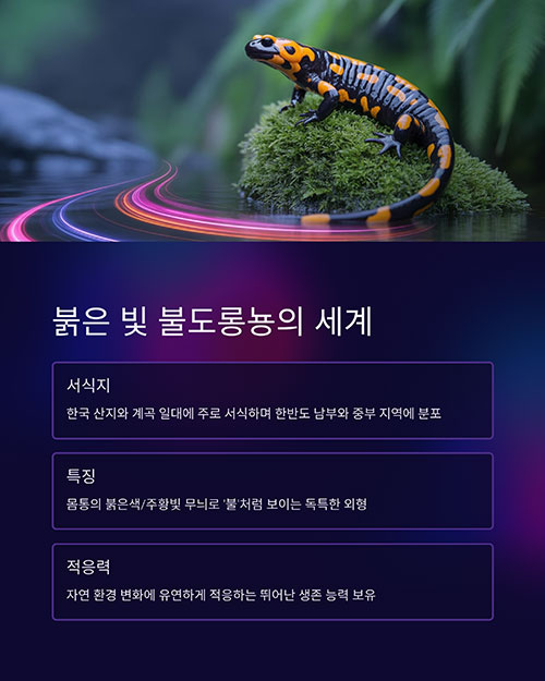 붉은 붉은 빛 불도롱뇽의 세계