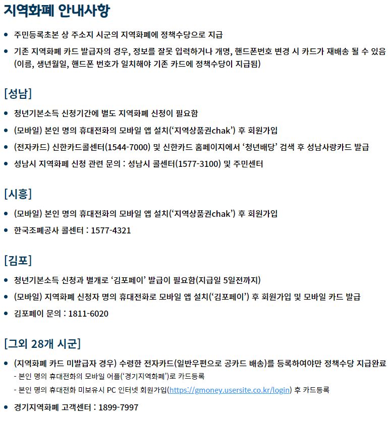 This is [경기도 청년기본소득 신청방법 총정리]