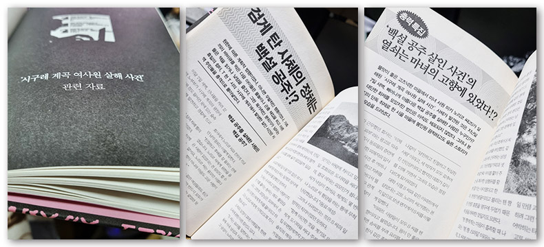 백설공주 살인사건 소설 속에 있는 부록 이미지