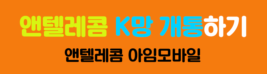 앤텔레콤 비대면 셀프개통