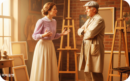 오래된 화가에게 도움을 구하다