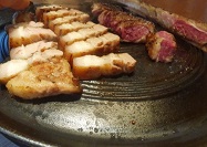 삼겹살-꽃갈비