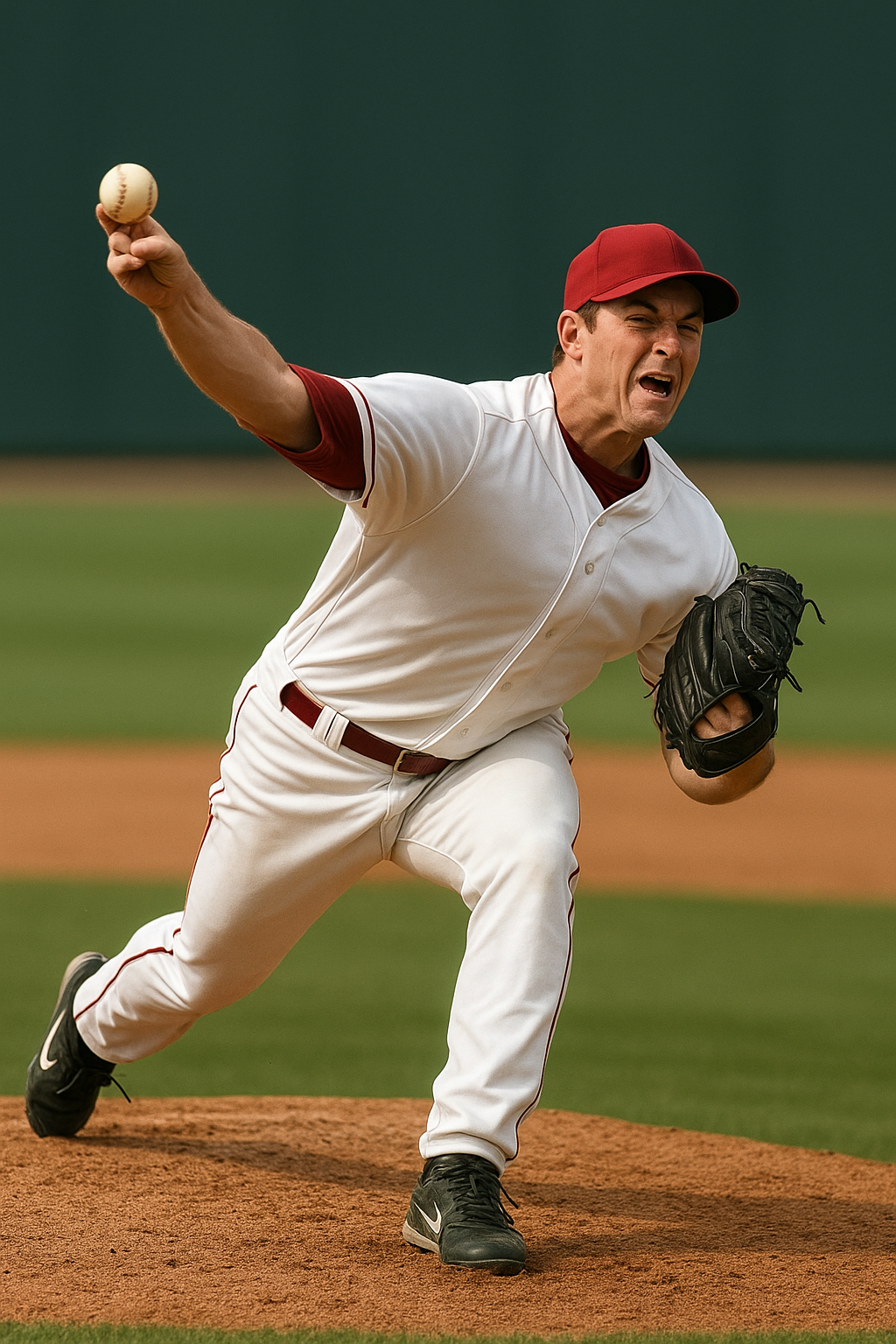 1987년 프로야구 열정적으로 던지는 투수