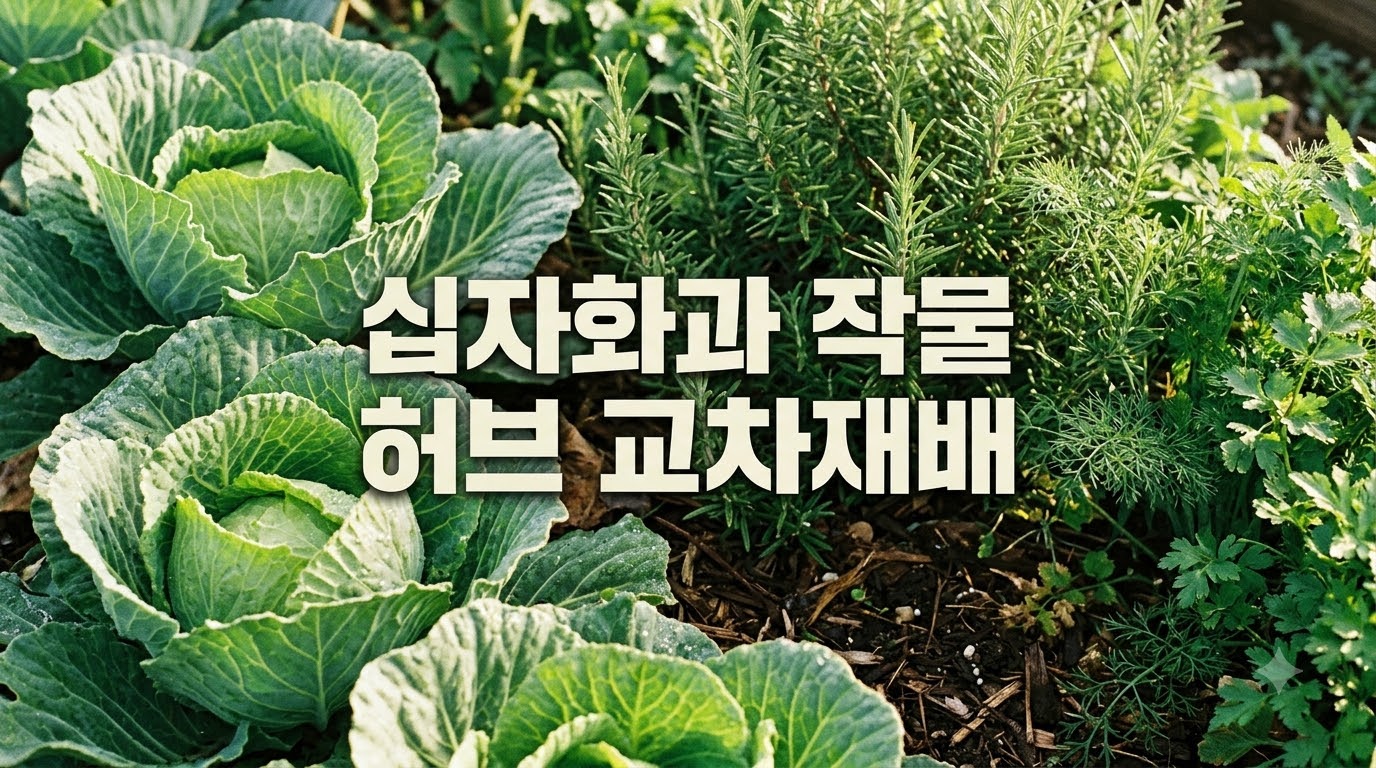 십자화과 작물과 허브 혼작 재배