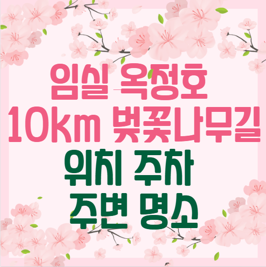 임실-옥정호-10km-벚꽃길-산책길-위치-주차-주변-명소