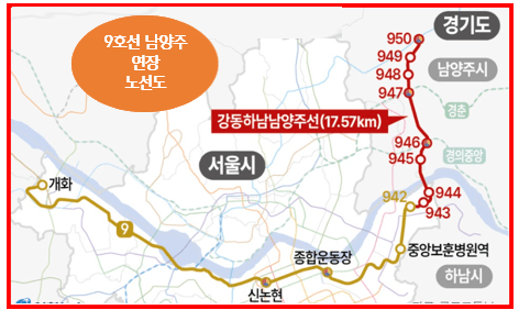 9호선 남양주 연장