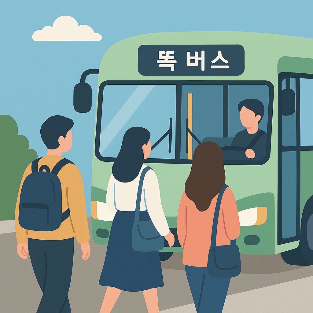 똑버스 외곽지역 운행이미지