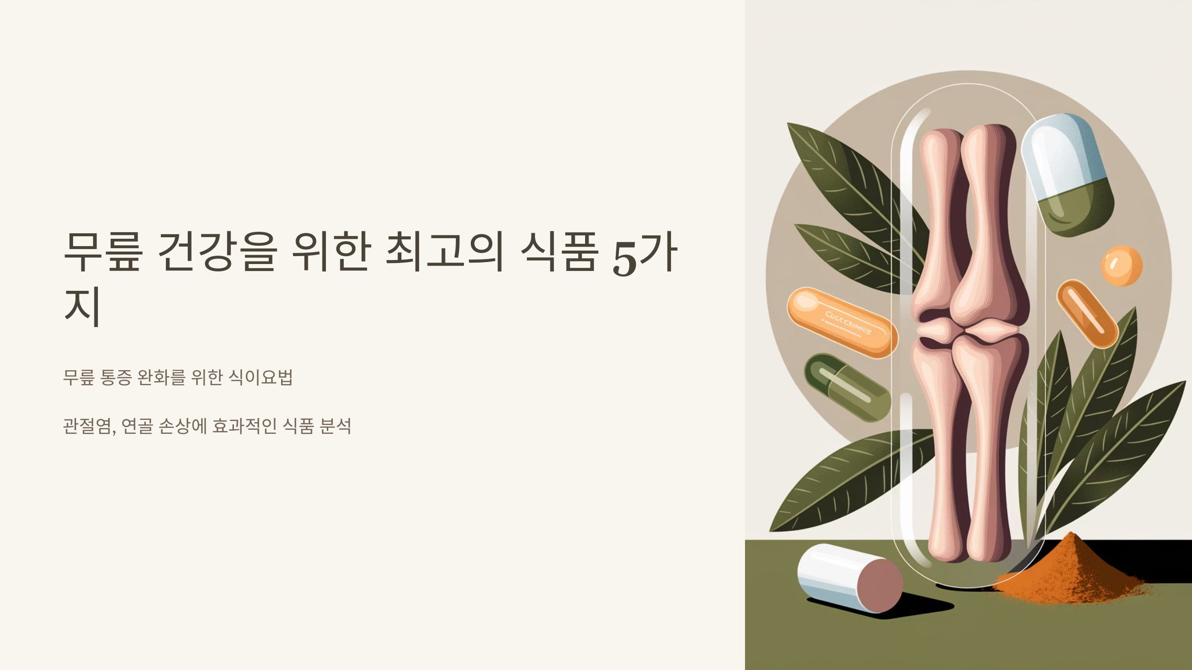 무릎 건강에 좋은 식품