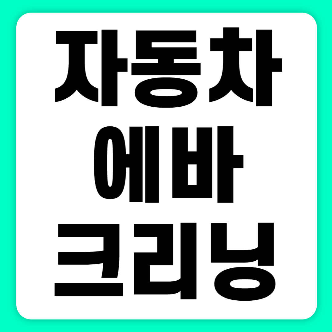 자동차 에바크리닝 : 가격, 방법 및 소요 시간에 대한 완벽 가이드(+2024)