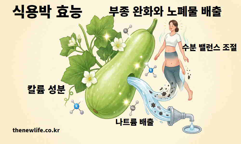 식용박 효능 부종 완화 노폐물 배출