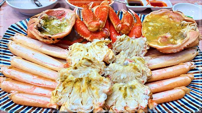 속초, 영금정, 동명항 맛집 현지인 맛집, 살 수율 대박, 대게 요리