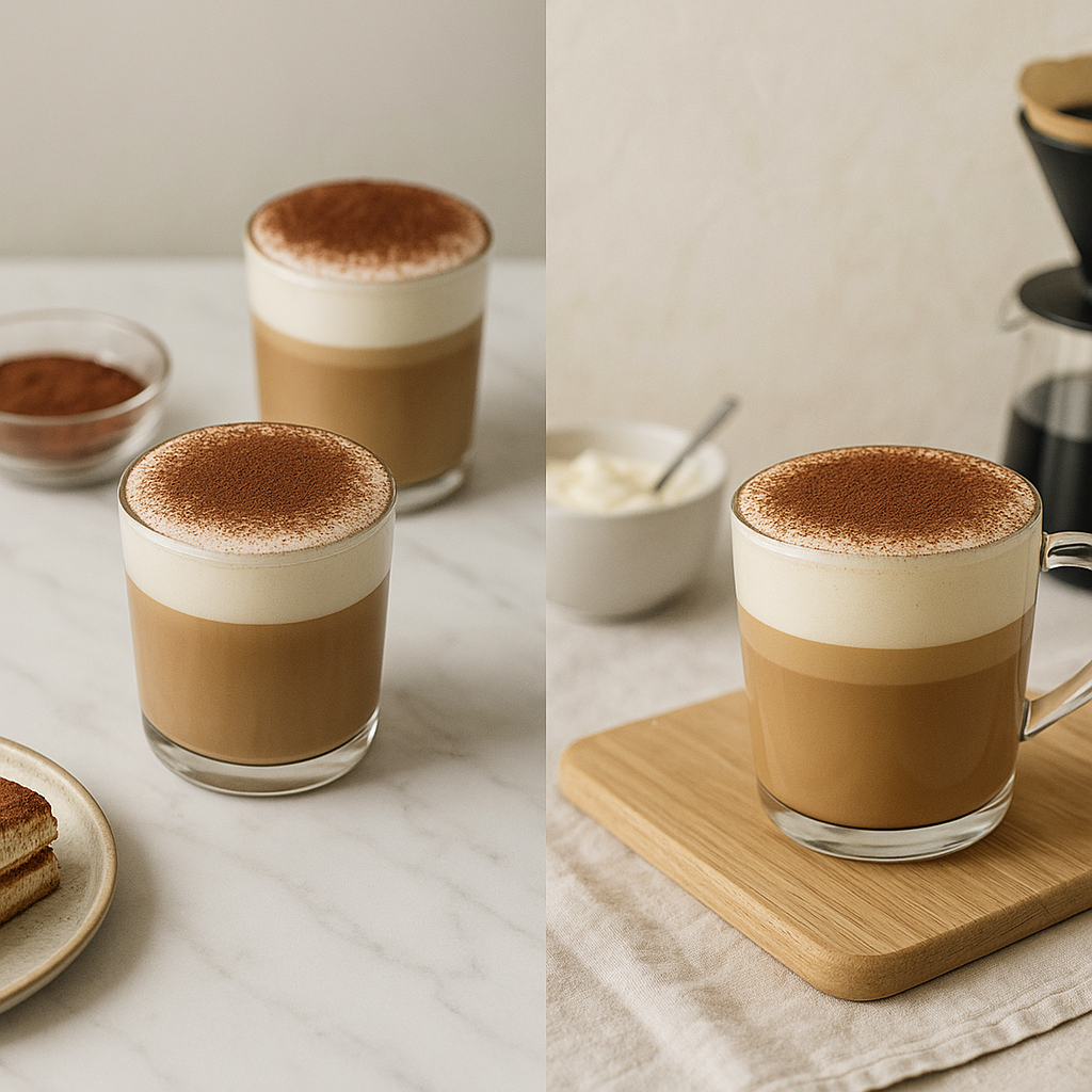 티라미수 라떼 만들기