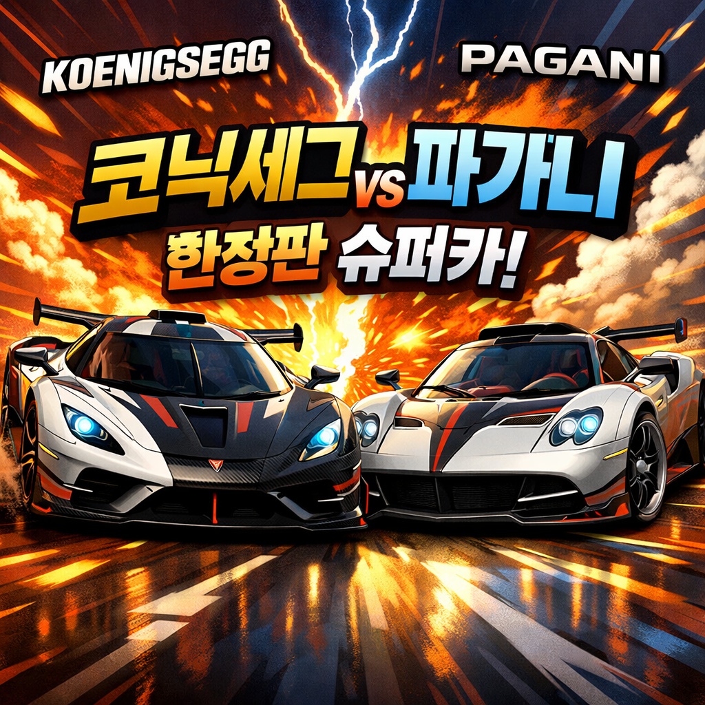 코닉세그 vs 파가니, 한정판 슈퍼카 가격이 100억까지 가는 이유