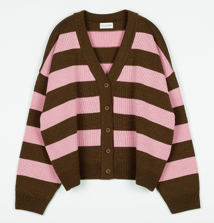 블레티 스트라이프 가디건