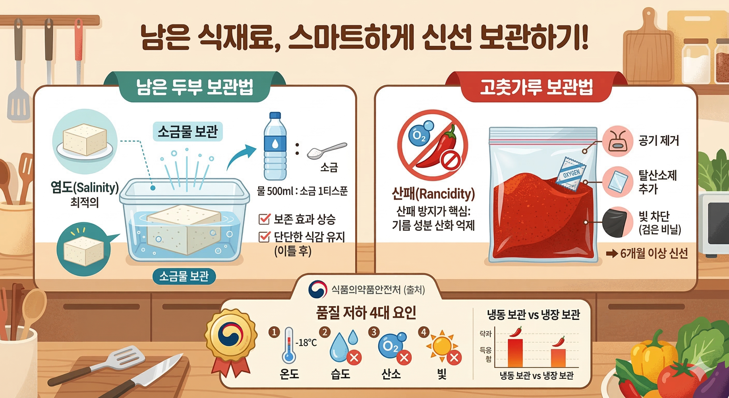 식재료 보관